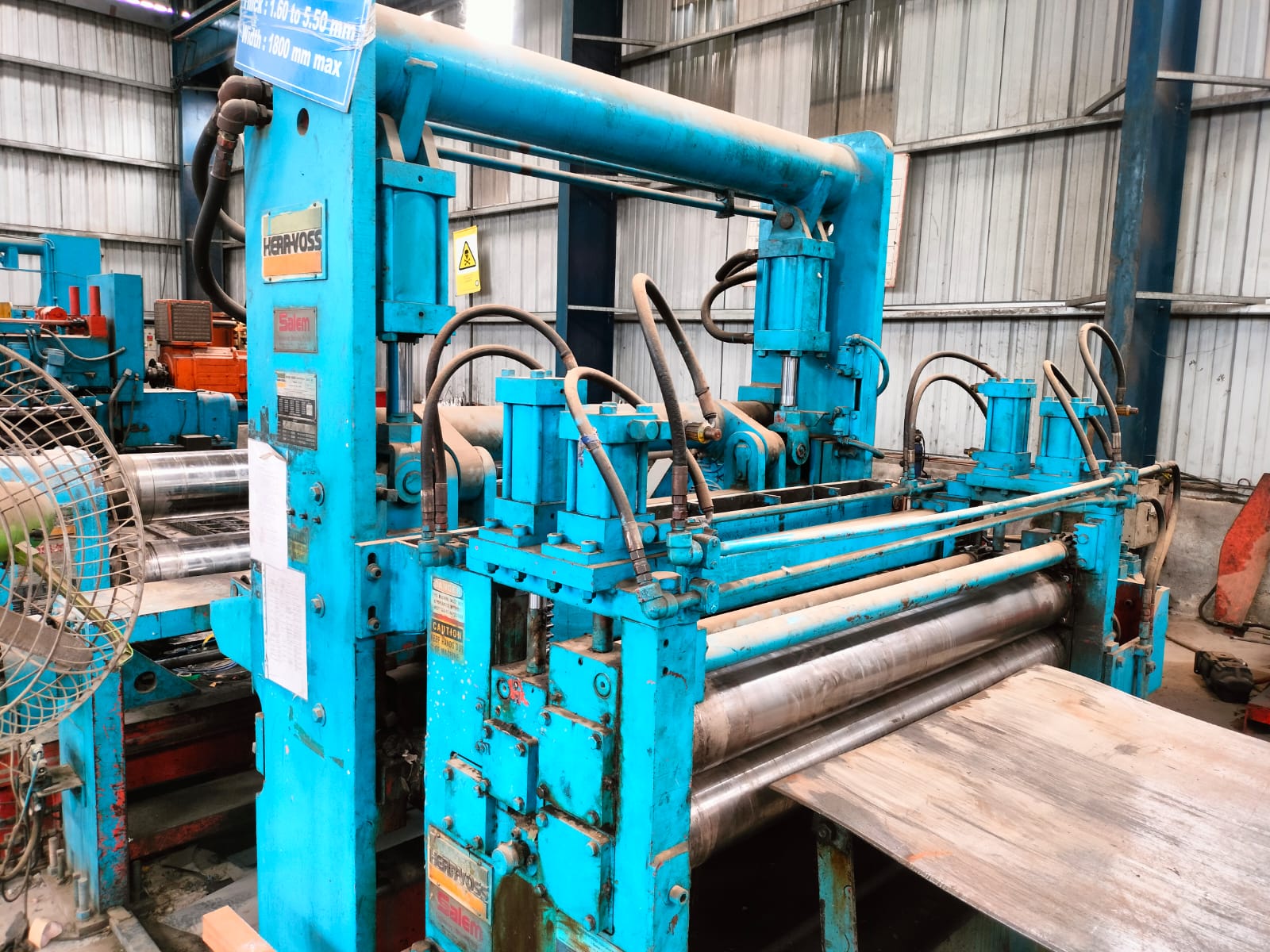 Herr Voss tension stand and roll assembly